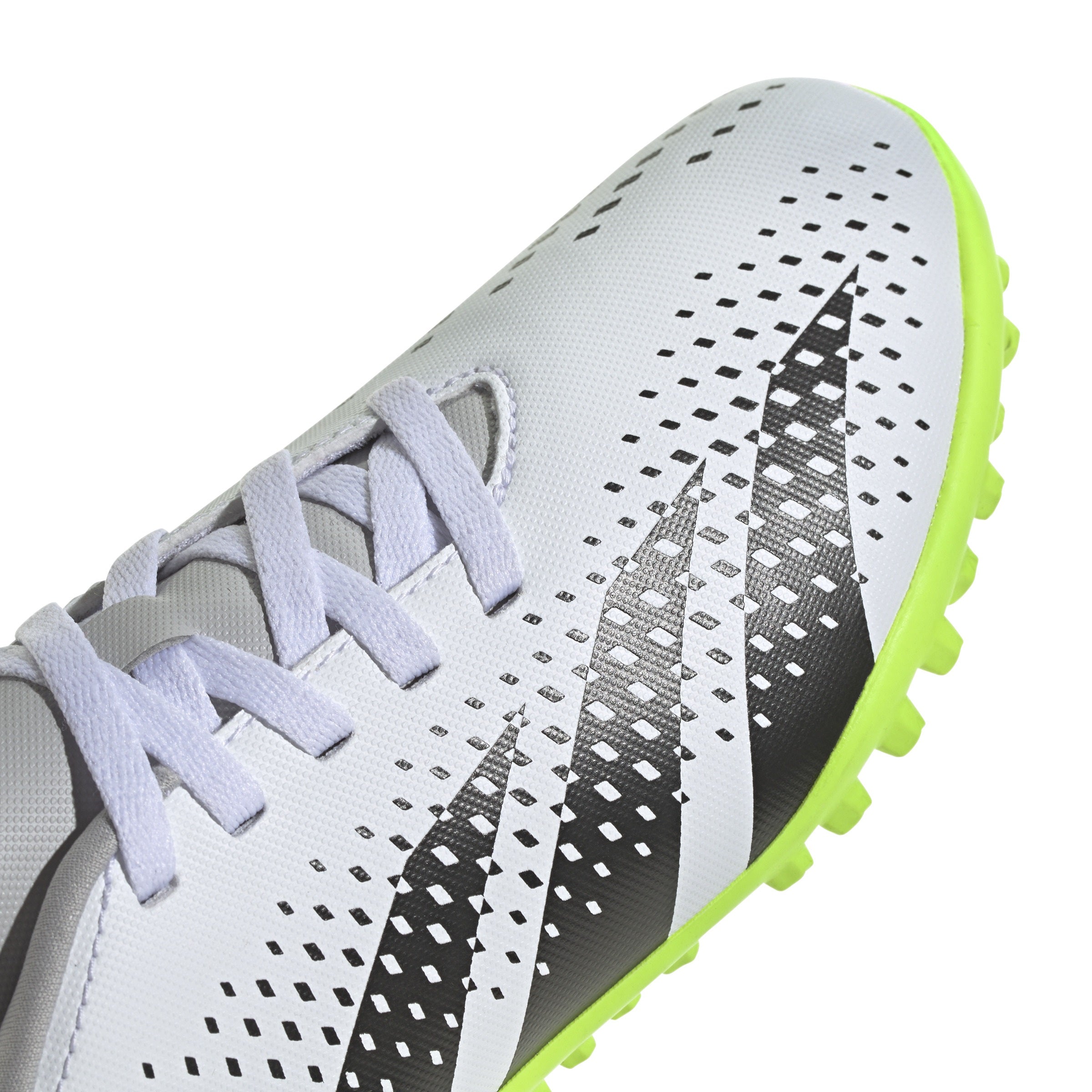 Adidas Predator Accuracy.4 Junior Astro Turf Football Boots White Black Lucid Lemon (White Lemon)