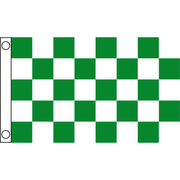 TCF 5X3 Checker Flag Green White