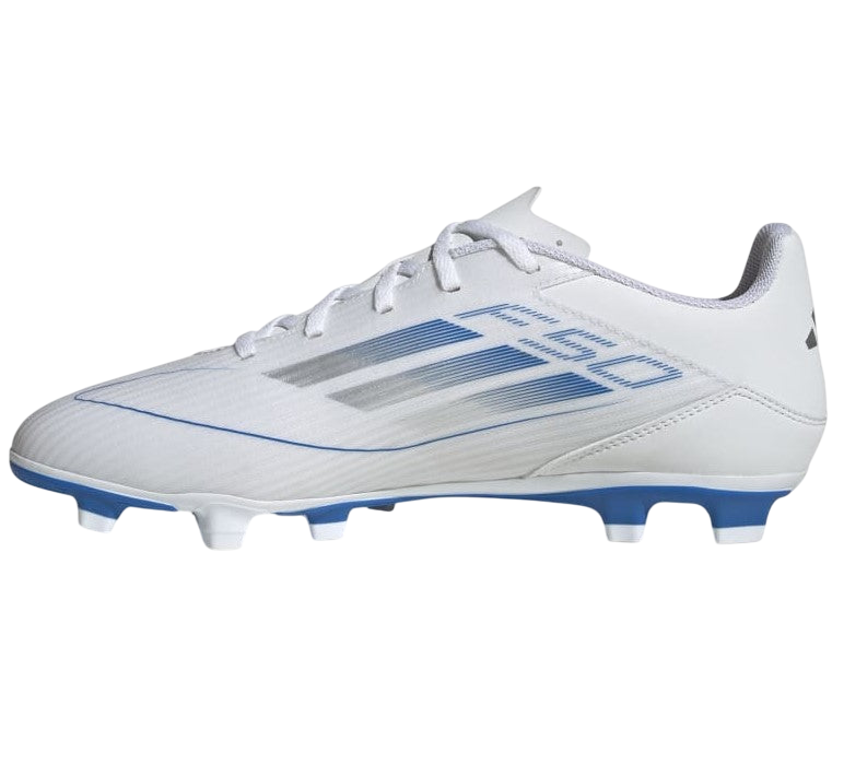 Adidas F50 Club Firm Multi Ground Boots White Metalic Silver