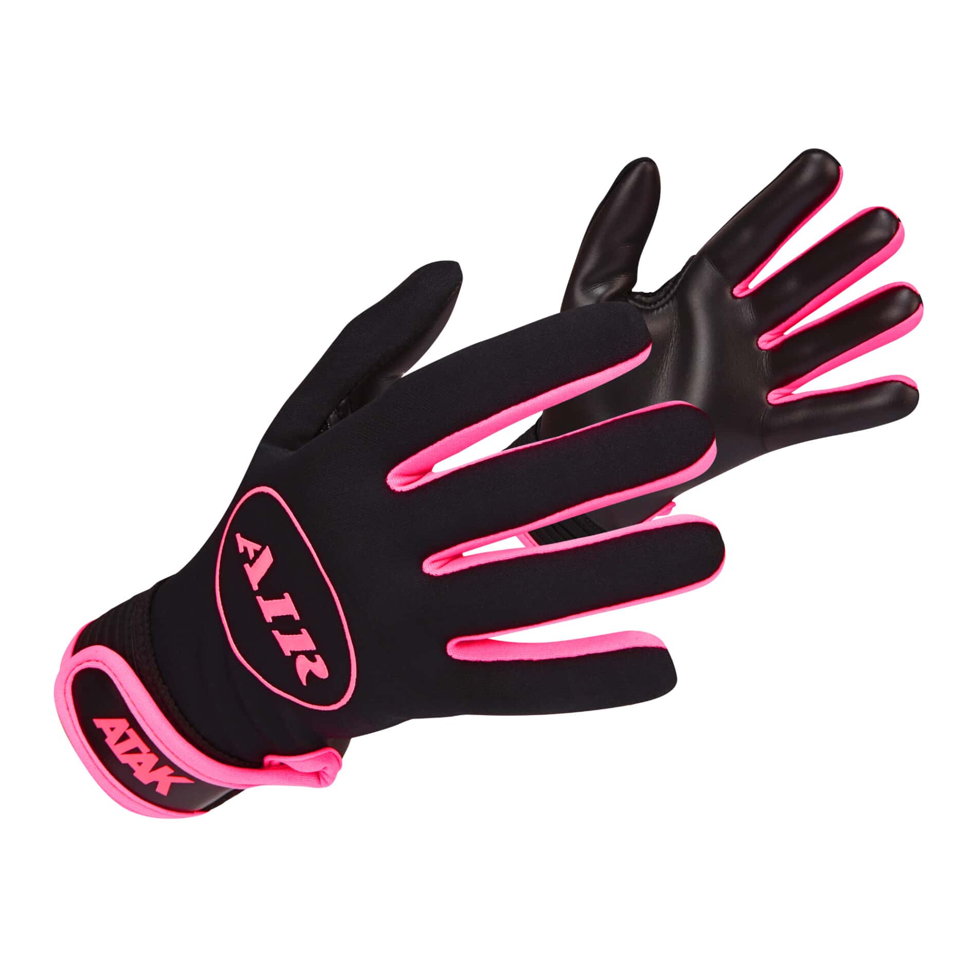 Atak Air Gaelic Football Gloves Black Pink