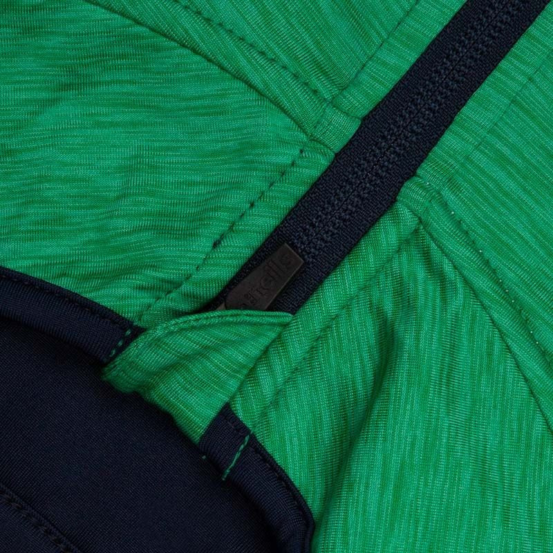 O'Neills Kasey 3 Stripe Brushed Half Zip (Navy Melange Green White)