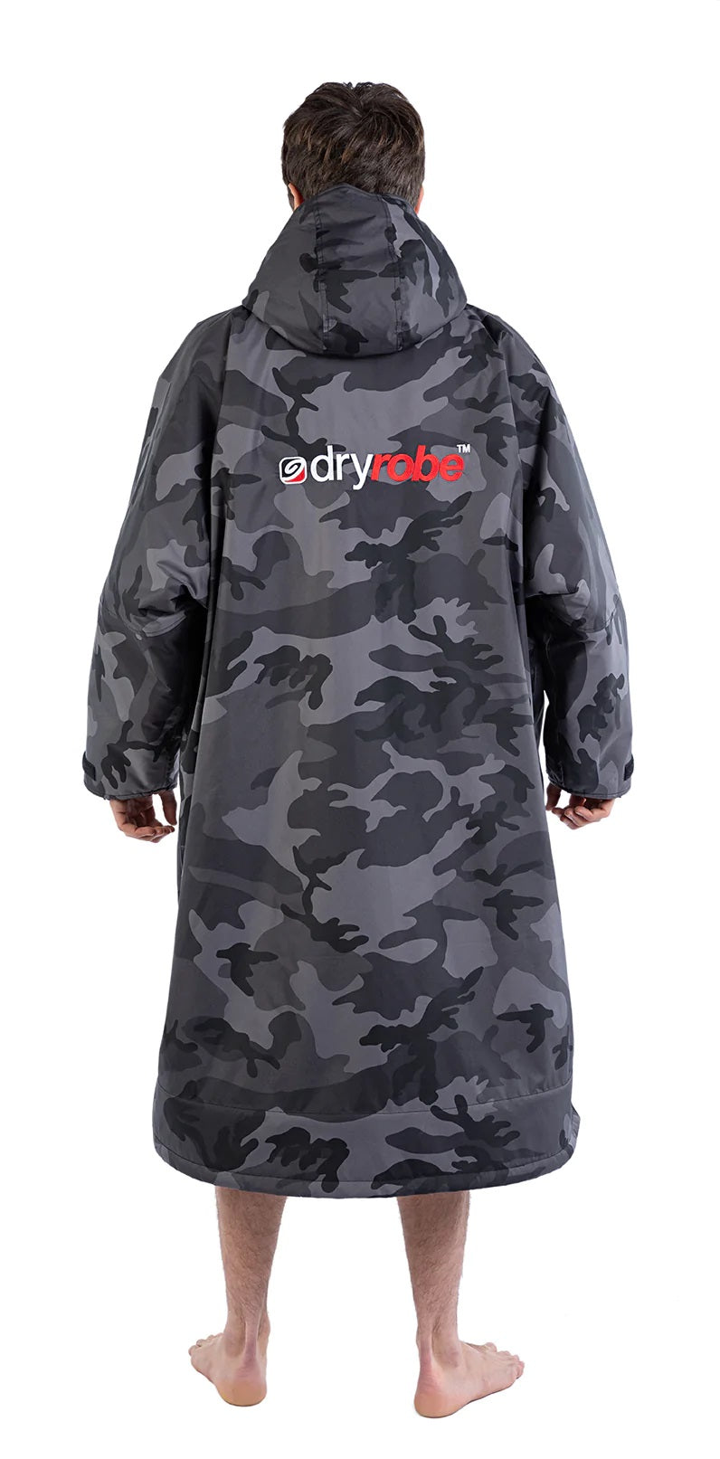 Dryrobe Advanced long Sleeve Changing Robe Grey Camo