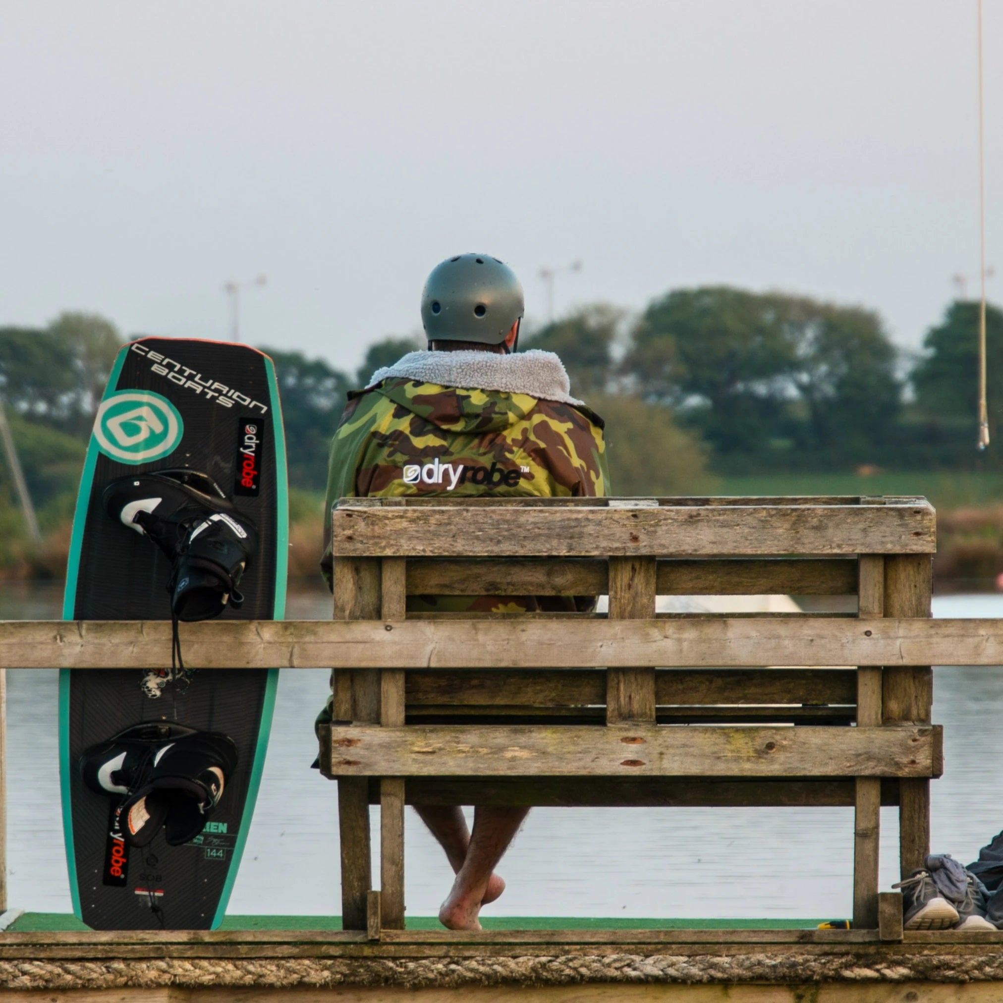 Dryrobe Advanced long Sleeve Changing Robe Green Camo