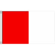 TCF 5x3 Half & Half Flag Red White