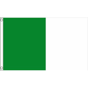 TCF 5x3 Half & Half Flag Green White
