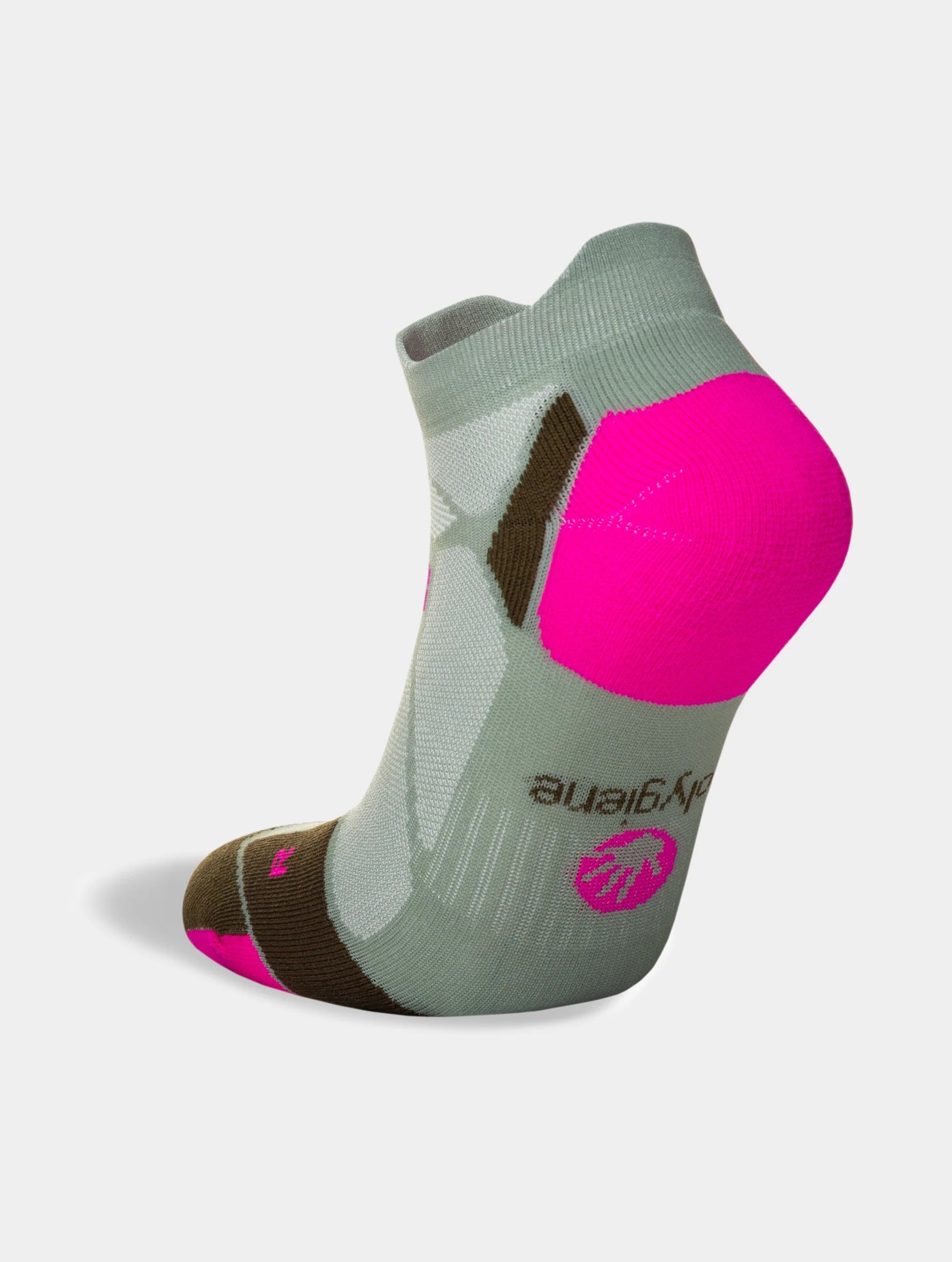 Hilly Marathon Fresh Socklet Sage Fluo Pink