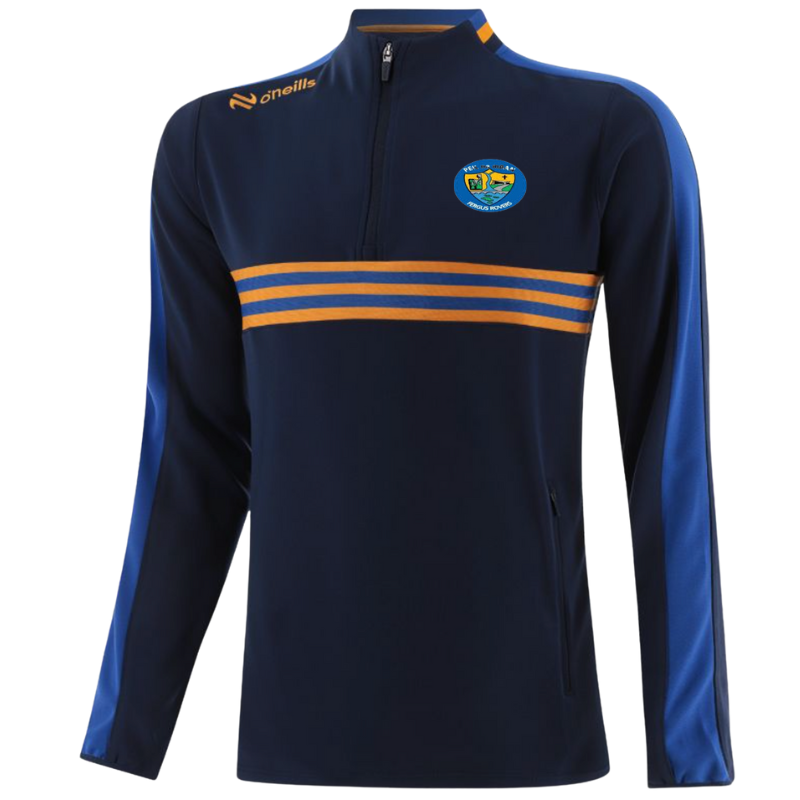 O'Neills Fergus Rover Dromore Squad Half Zip Marine Royal Amber
