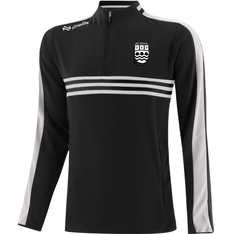 O'Neills Ennistymon GAA Dromore Squad Half Zip Black White