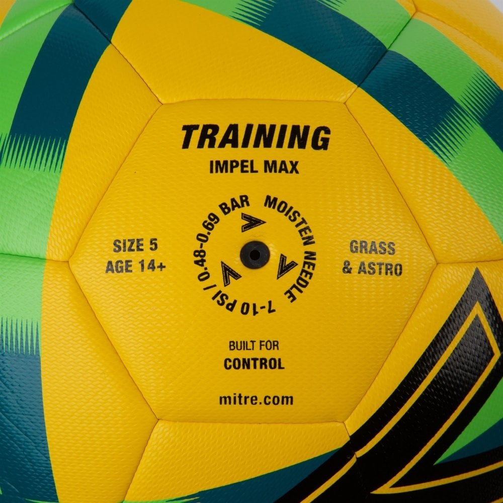 Mitre Impel Max Training Ball Yellow Green