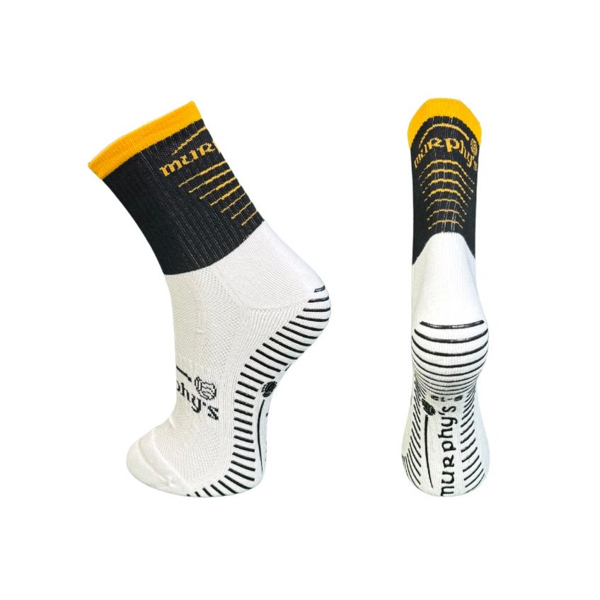 Murphys Pro Mid GAA Grip Socks Black Amber