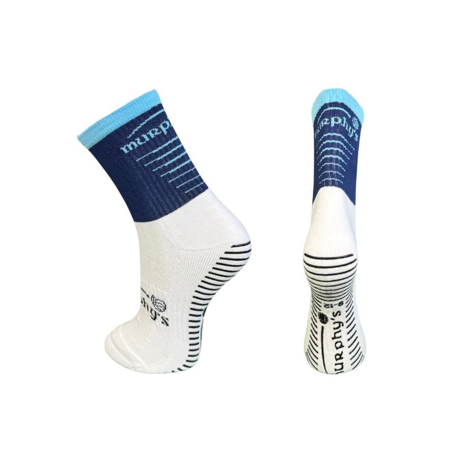 Murphys Pro Mid GAA Grip Socks  Navy Sky