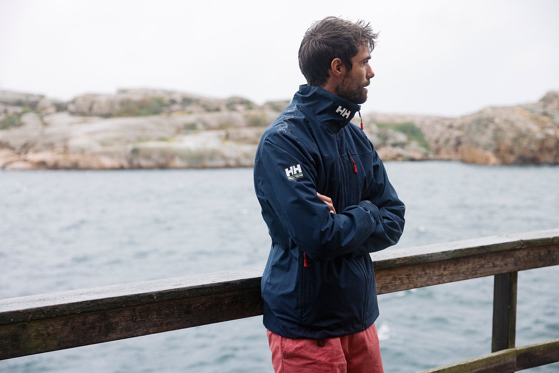 Helly Hansen Crew Midlayer Sailing Jacket 2.0 Navy