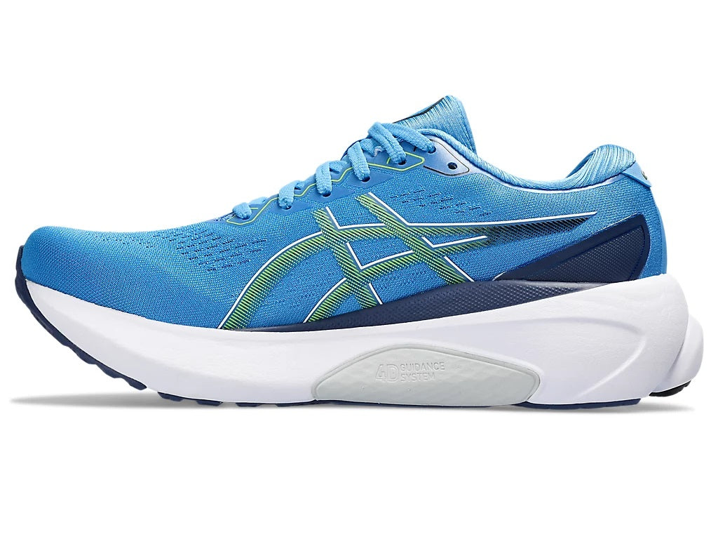 Asics Gel-Kayano 30 Men's Running Shoes Blue Electric Lime