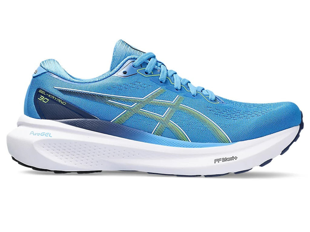 Asics Gel-Kayano 30 Men's Running Shoes Blue Electric Lime