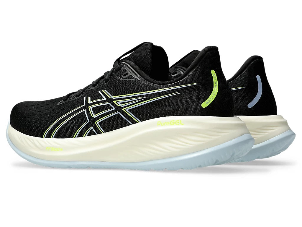 Asics Gel Cumulus 26 Men's Running Shoes Black Safety Yellow