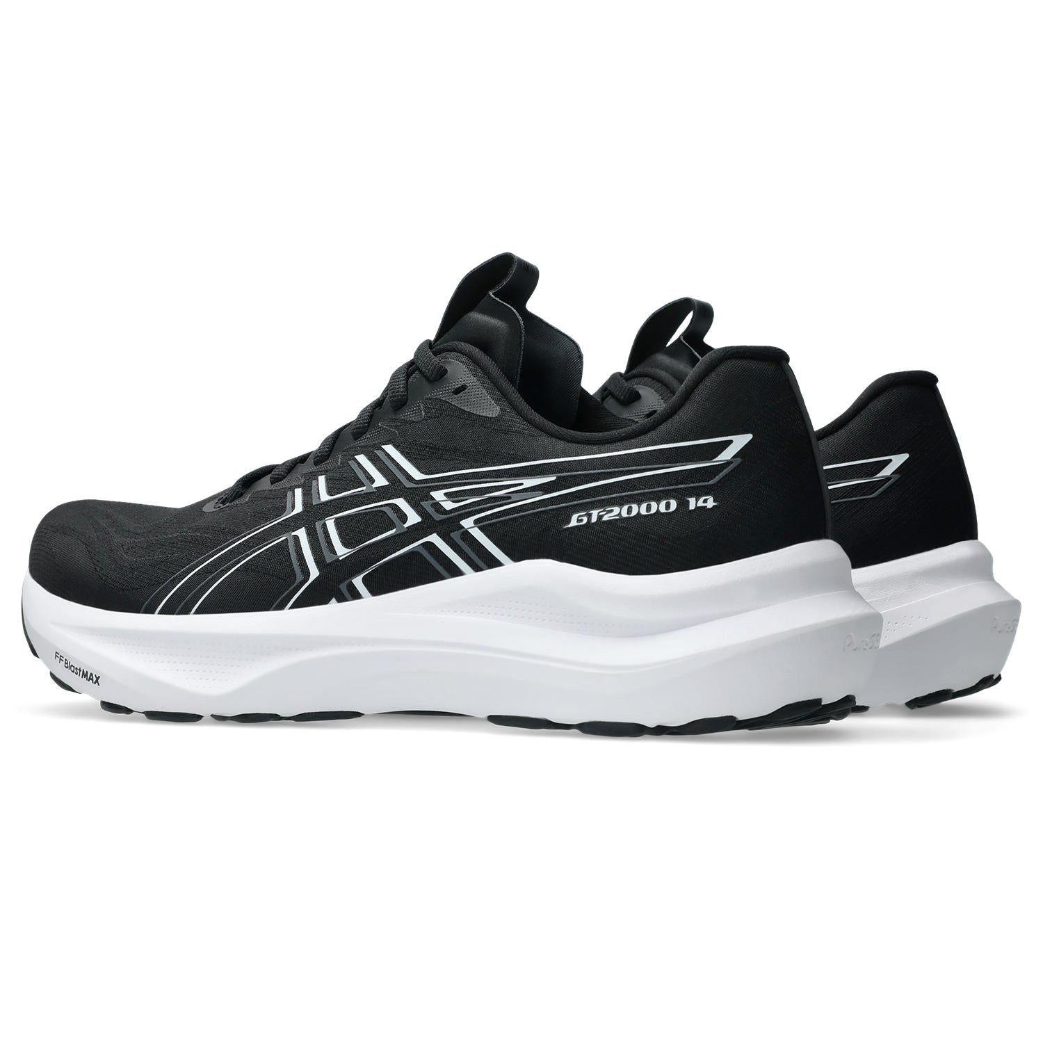 Asics GT-2000 14 Men's Running Shoes Black White