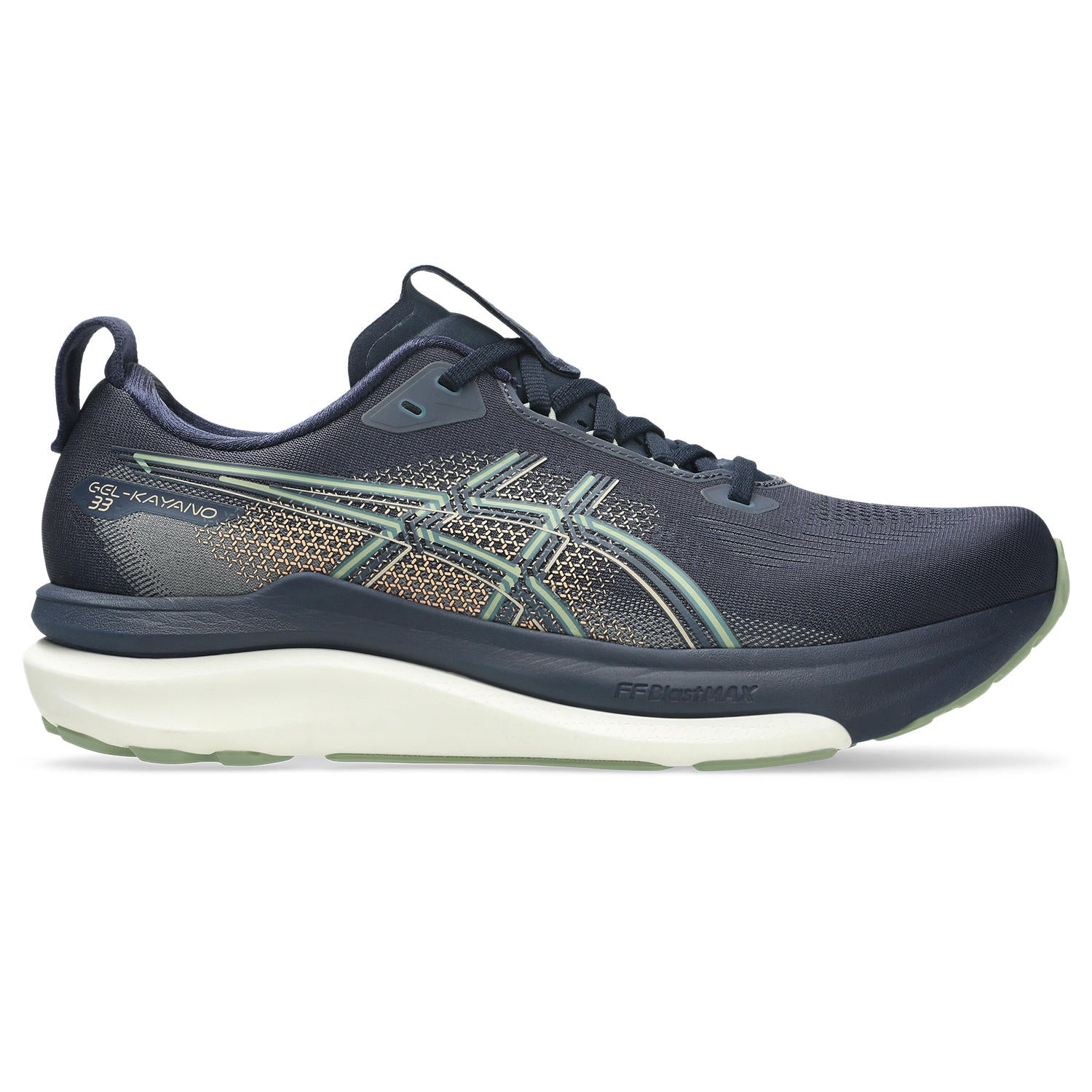 Asics Gel-Kayano 33 Men's Running Shoes Midnight Green