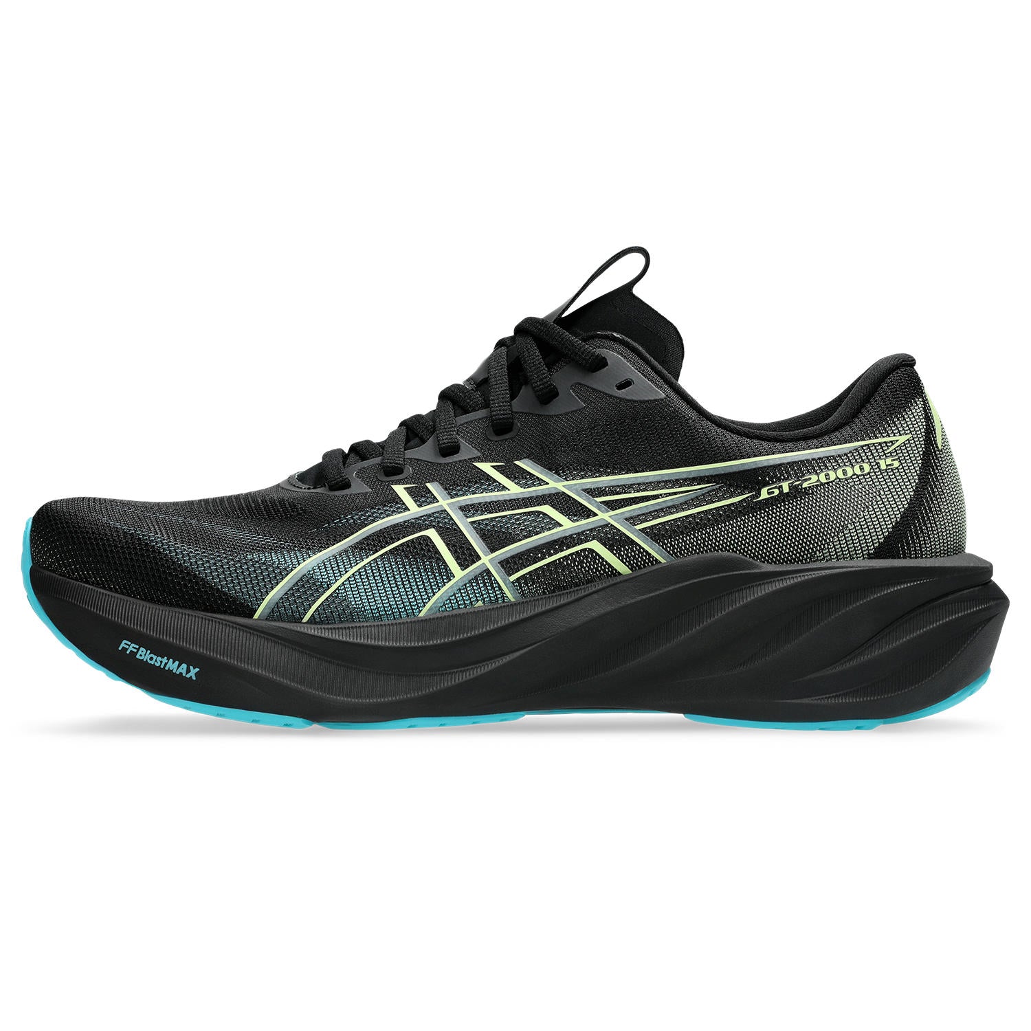 Asics GT-2000 15 Men's Running Shoes Black Aqua