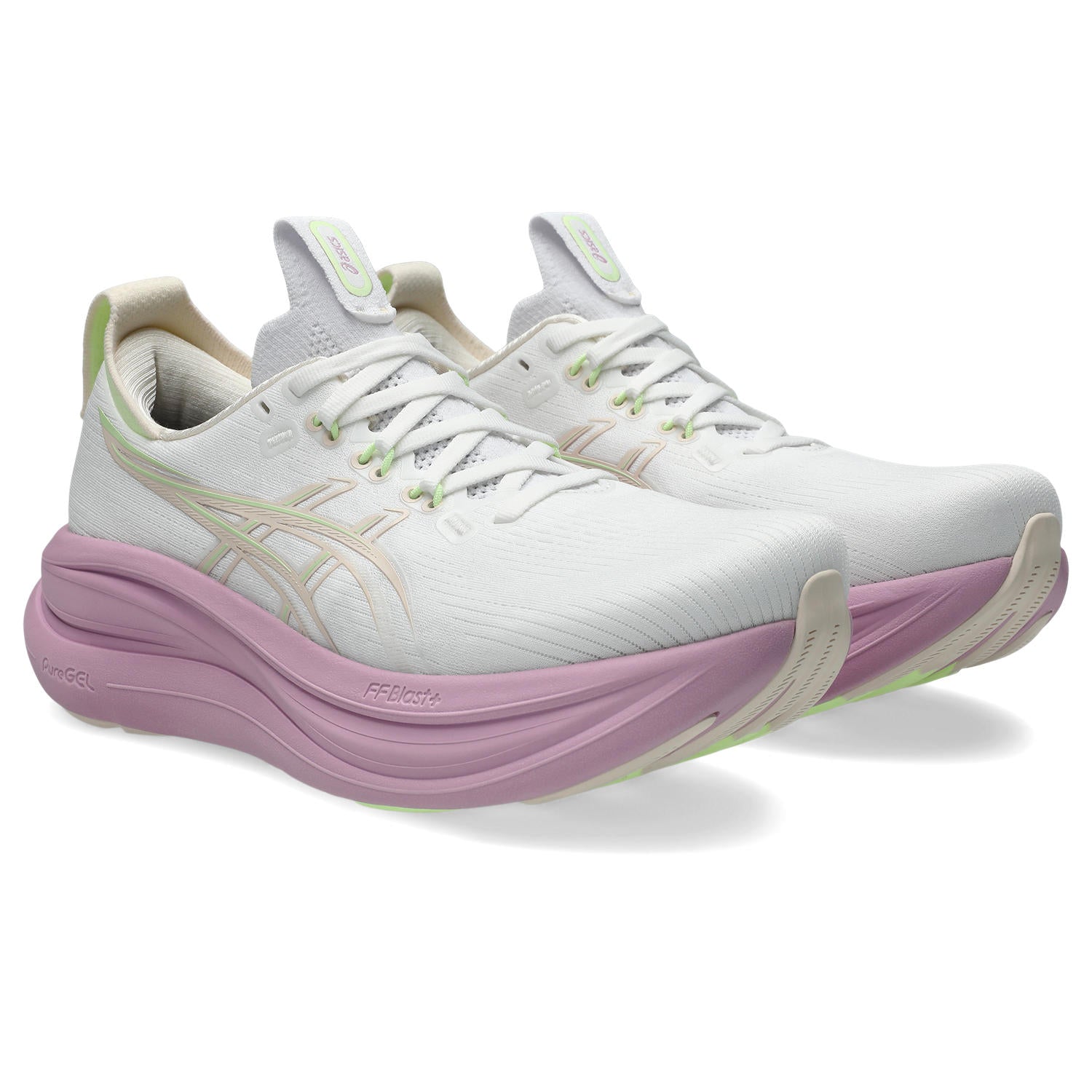 Asics Gel-Nimbus 28 Women's Running Shoes White Hazy Lilac