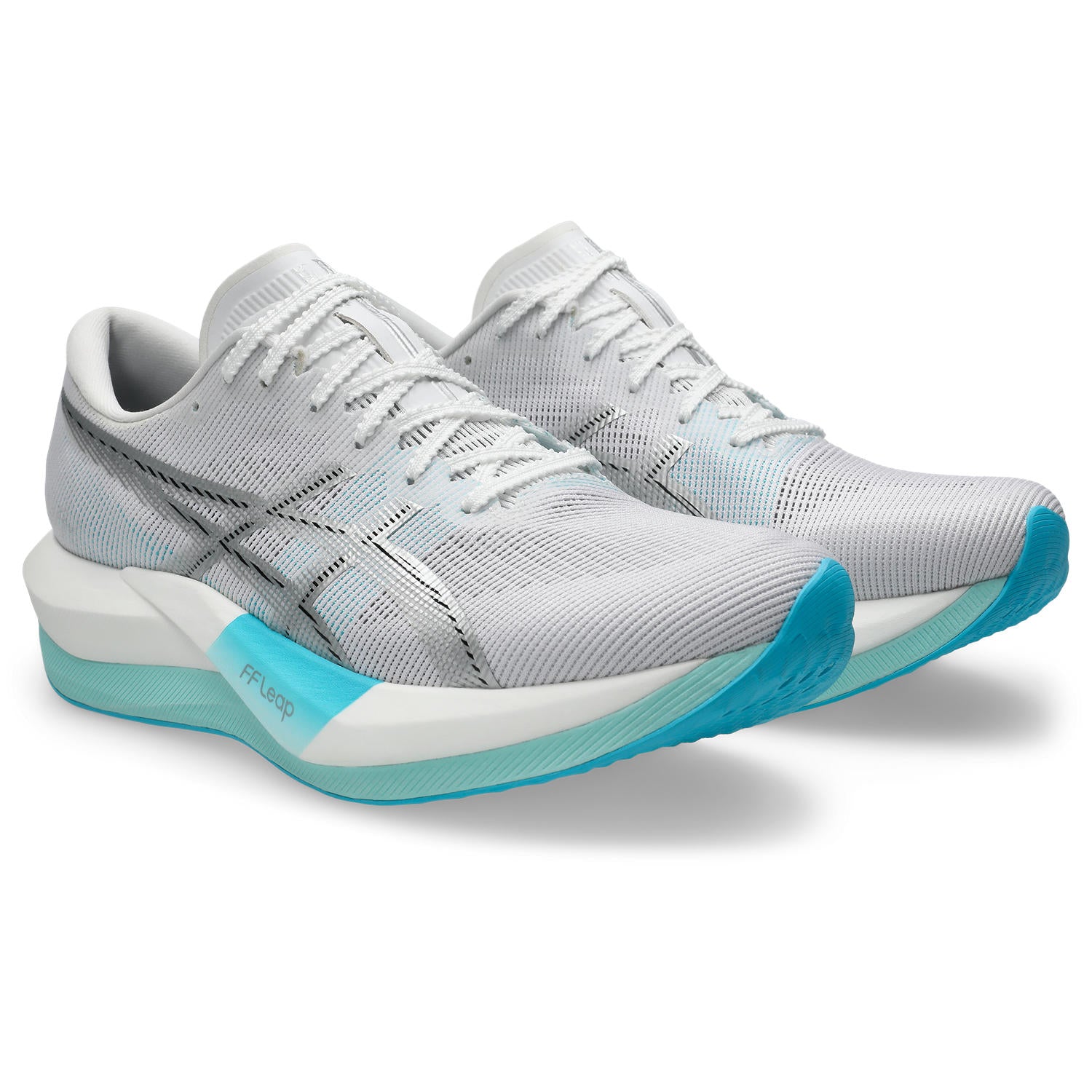 Asics Magic Speed 5 Unisex Running Shoes White Pure Silver