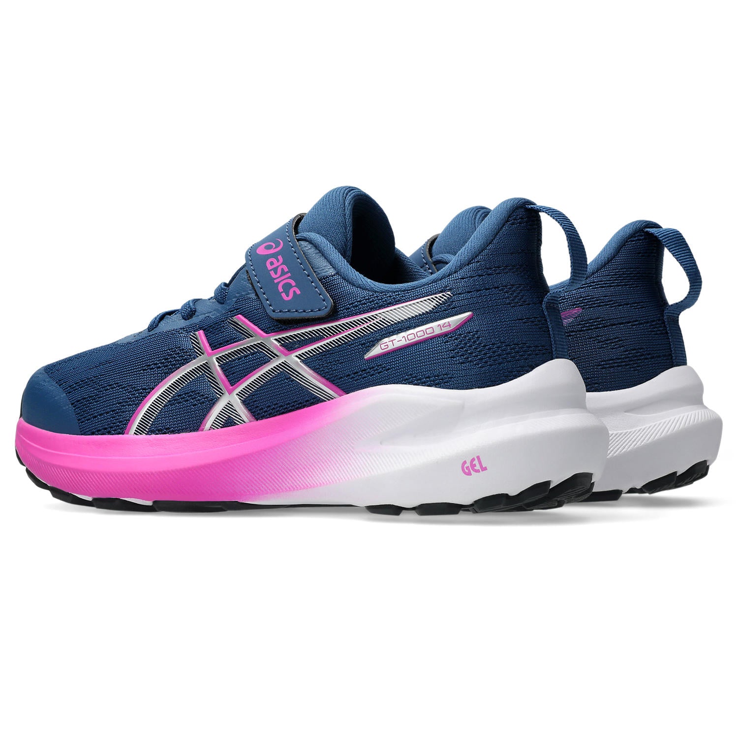 Asics GT-1000 14 PS Girl's Running Shoes Blue Sakura