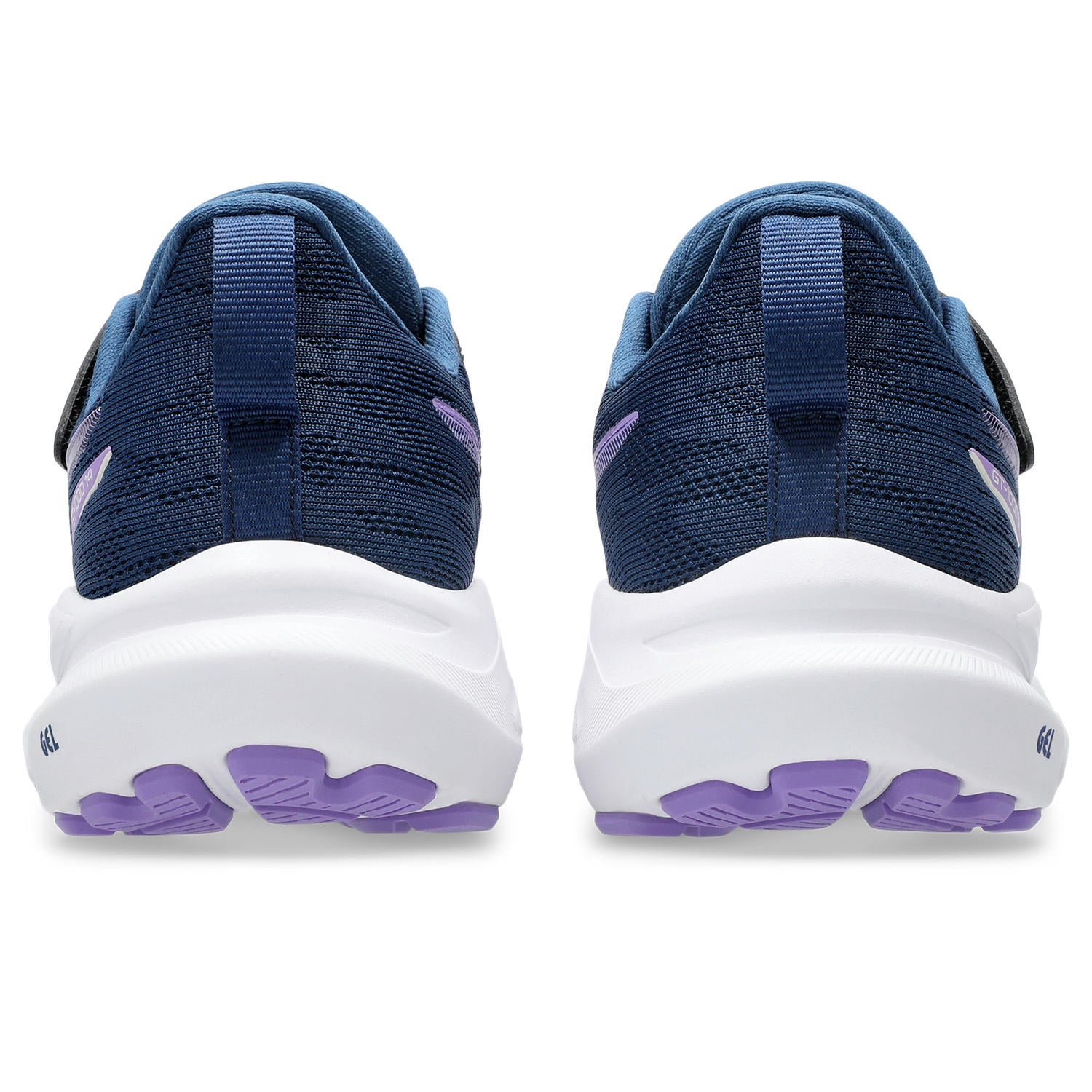Asics GT-1000 14 PS Velcro Junior Running Shoes Navy Blue Faded Plum
