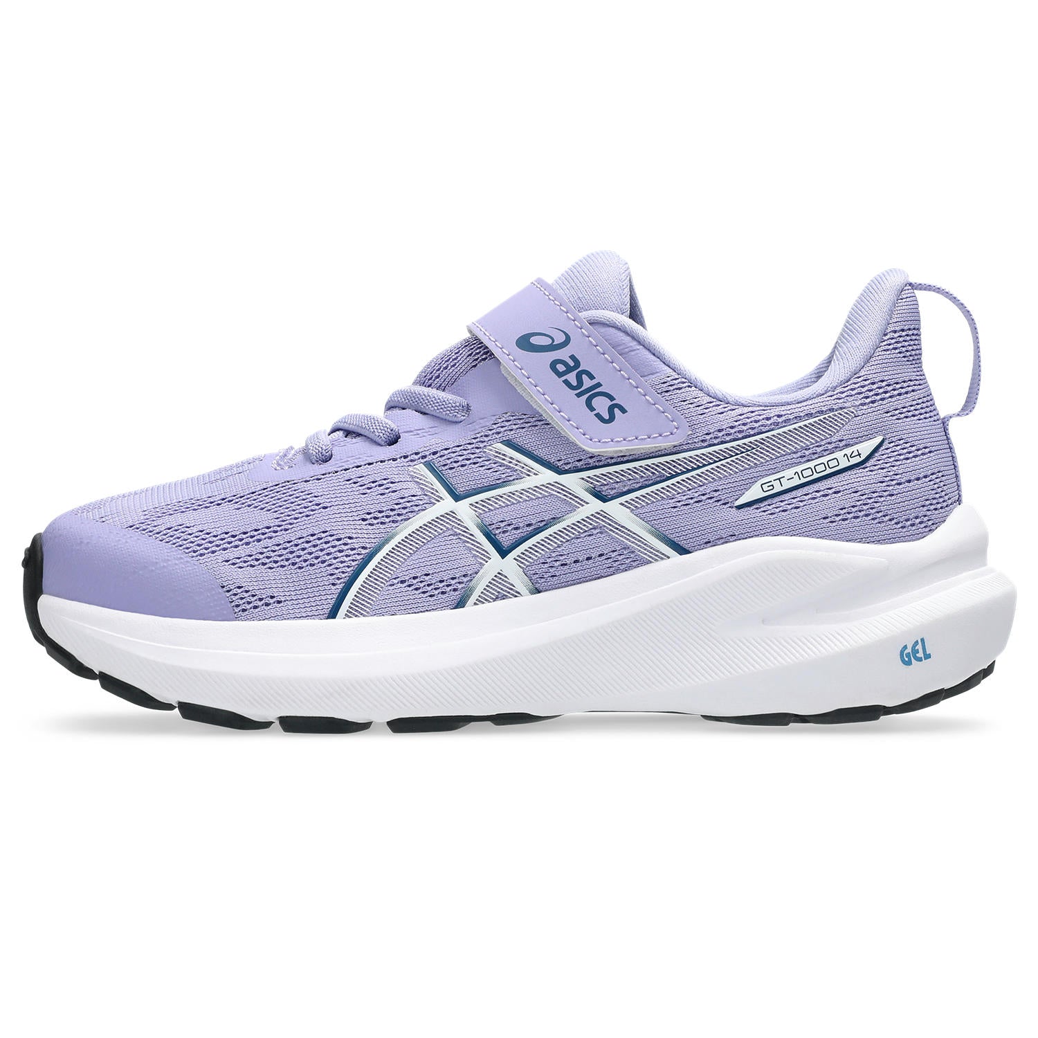 Asics GT-1000 14 PS Velcro Junior Running Shoes Bluebell Twilight