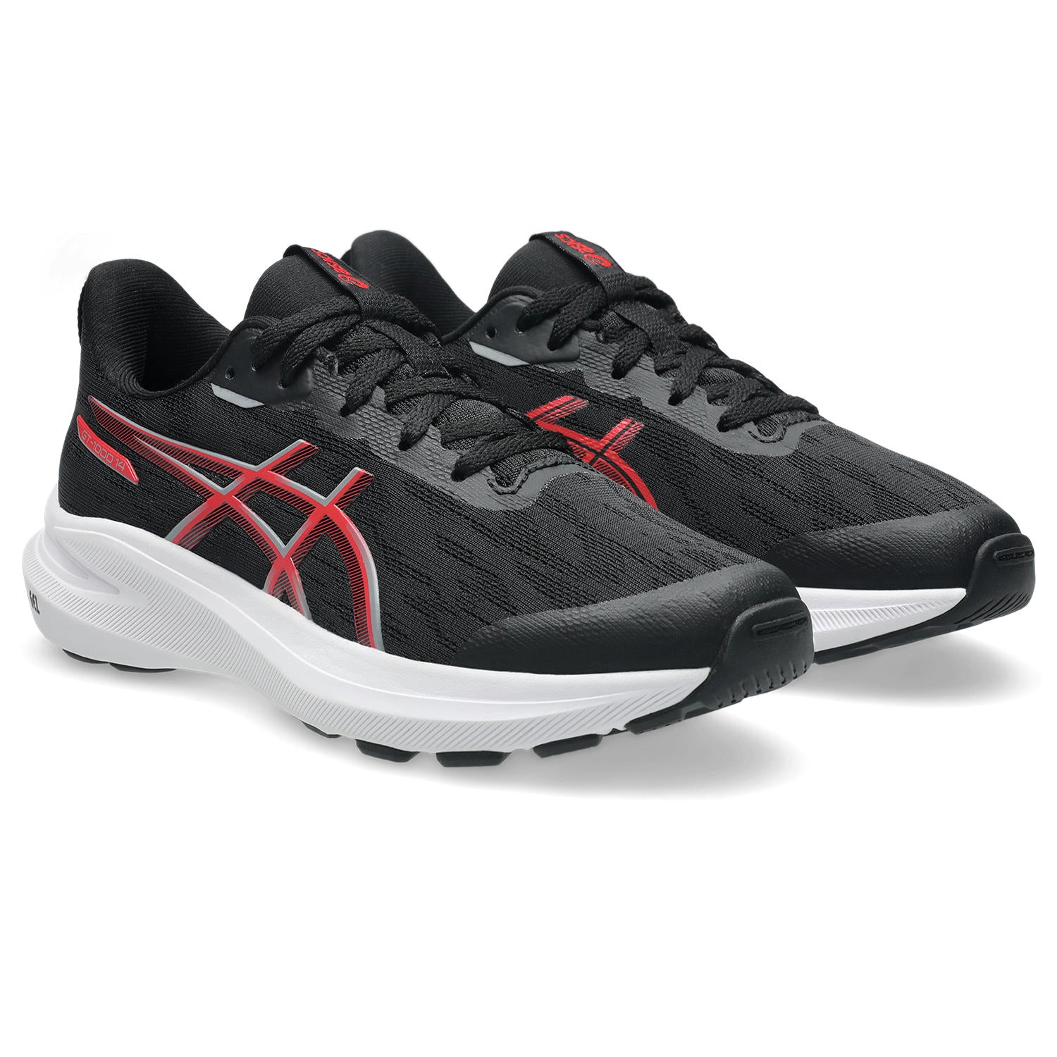 Asics GT-1000 14 GS Junior Running Shoes Black Red