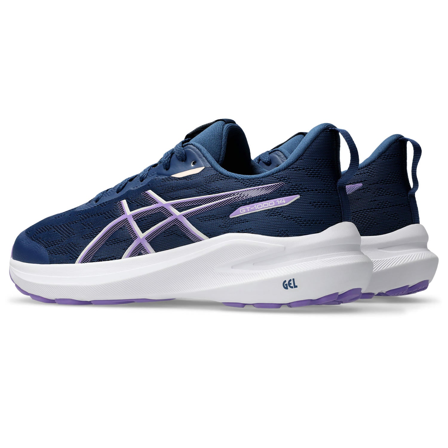 Asics GT-1000 14 GS Junior Running Shoes Navy Plum