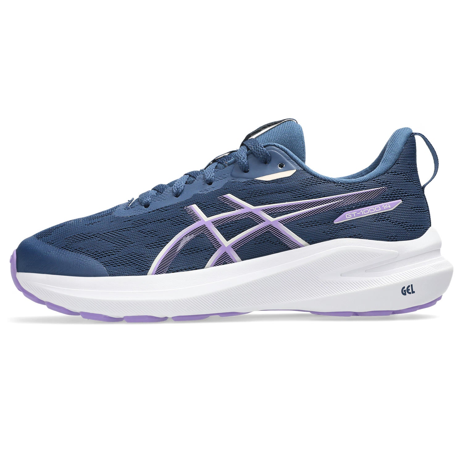 Asics GT-1000 14 GS Junior Running Shoes Navy Plum