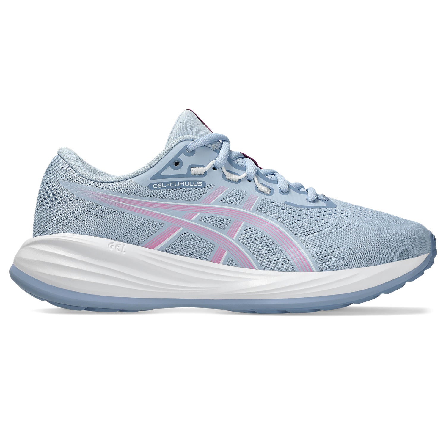Asics Gel-Cumulus 28 GS Junior Running Shoes Solid Air Bubblegum