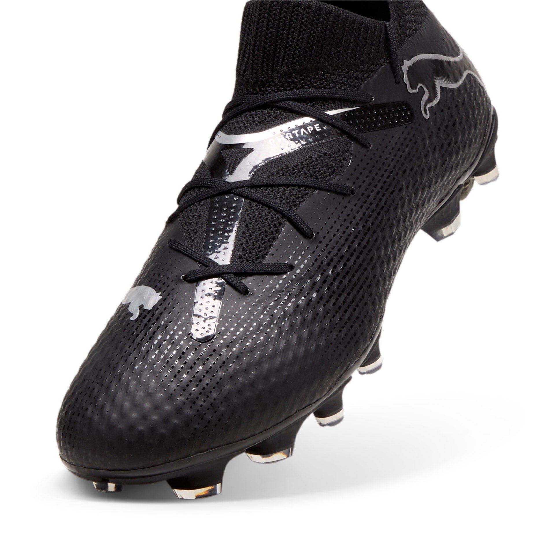 Puma Future 7 Pro Firm Ground Football Boots Black Silver