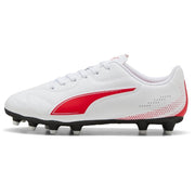 Puma Vitoria II Firm Gound Football Junior Boots White Red