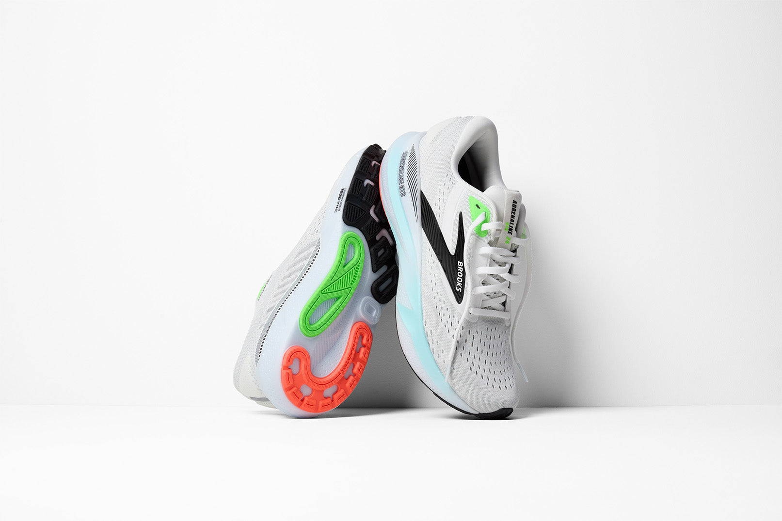 Brooks Adrenaline GTS 24 Men's Running Shoes White Gecko