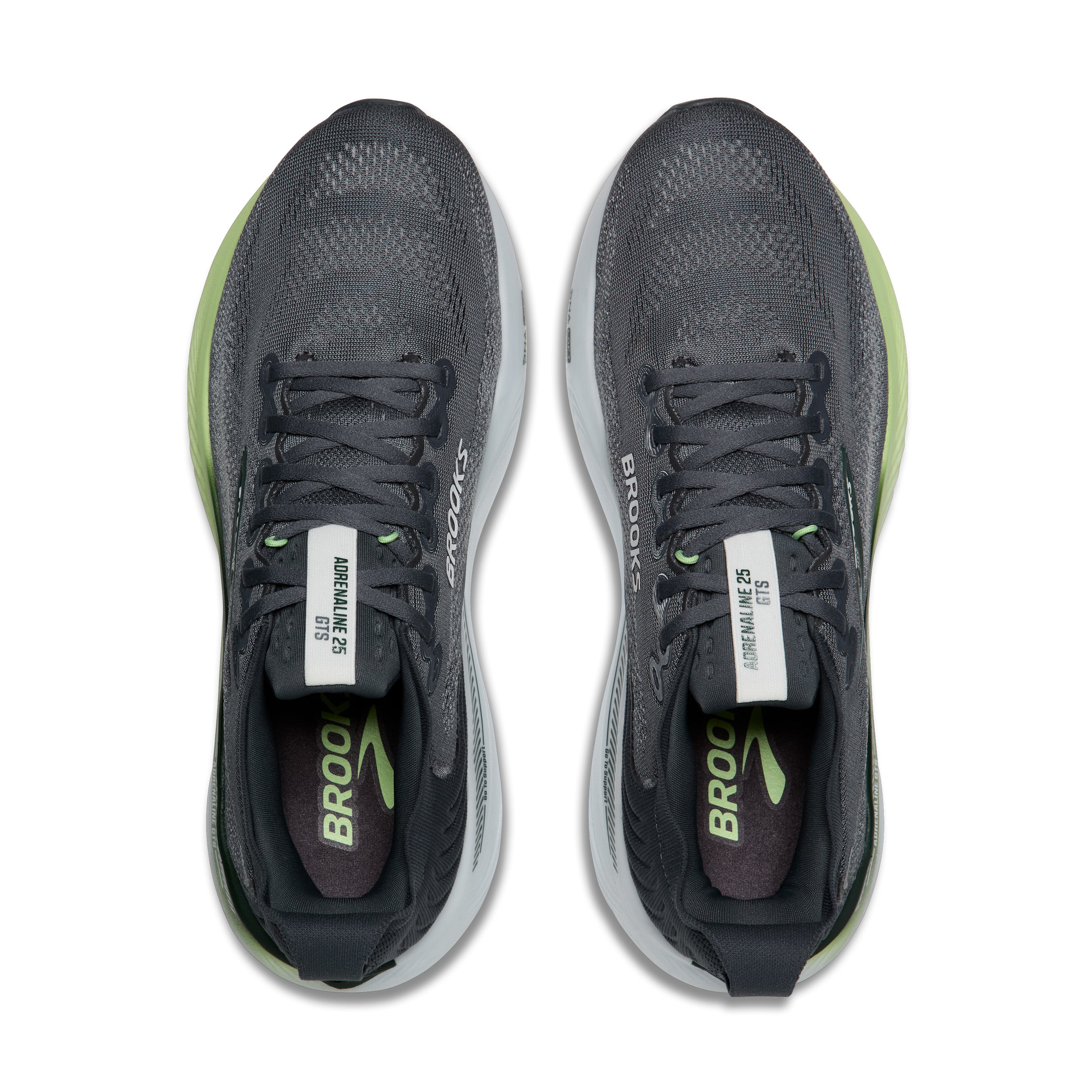 Brooks Adrenaline GTS 25 Men's Running Shoes Grey Paradise Green