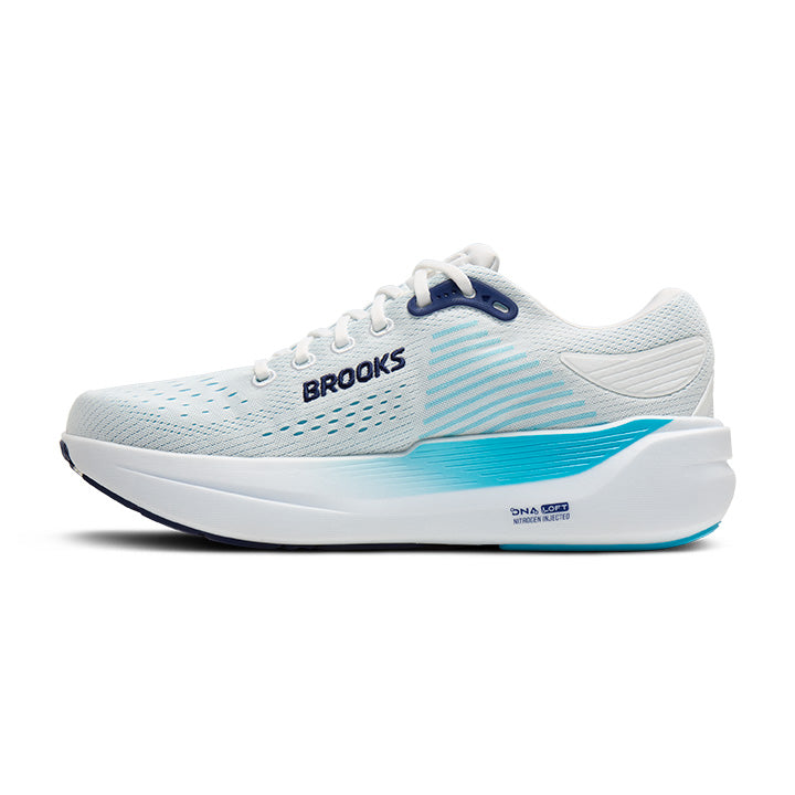 Brooks Ghost Max 3 Men's Running Shoes White Beacon Blue