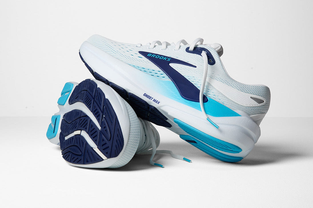 Brooks Ghost Max 3 Men's Running Shoes White Beacon Blue