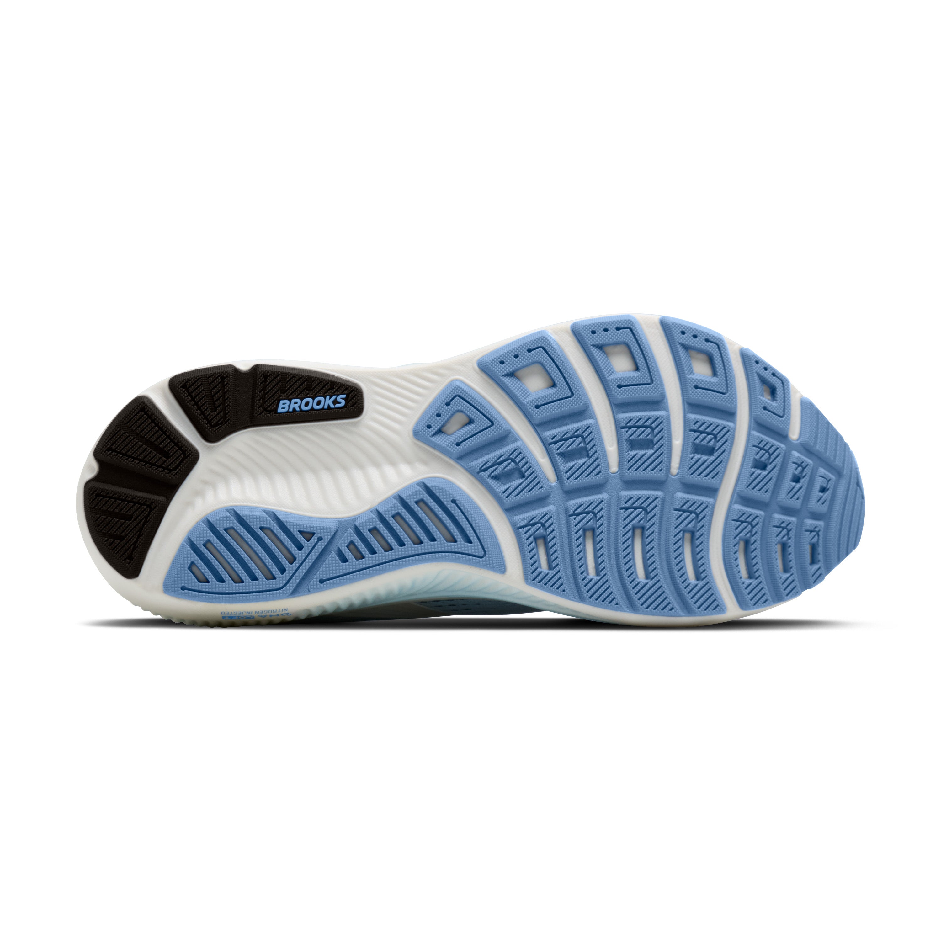 Brooks Ghost 18 Men's Running Shoes White Black Blue