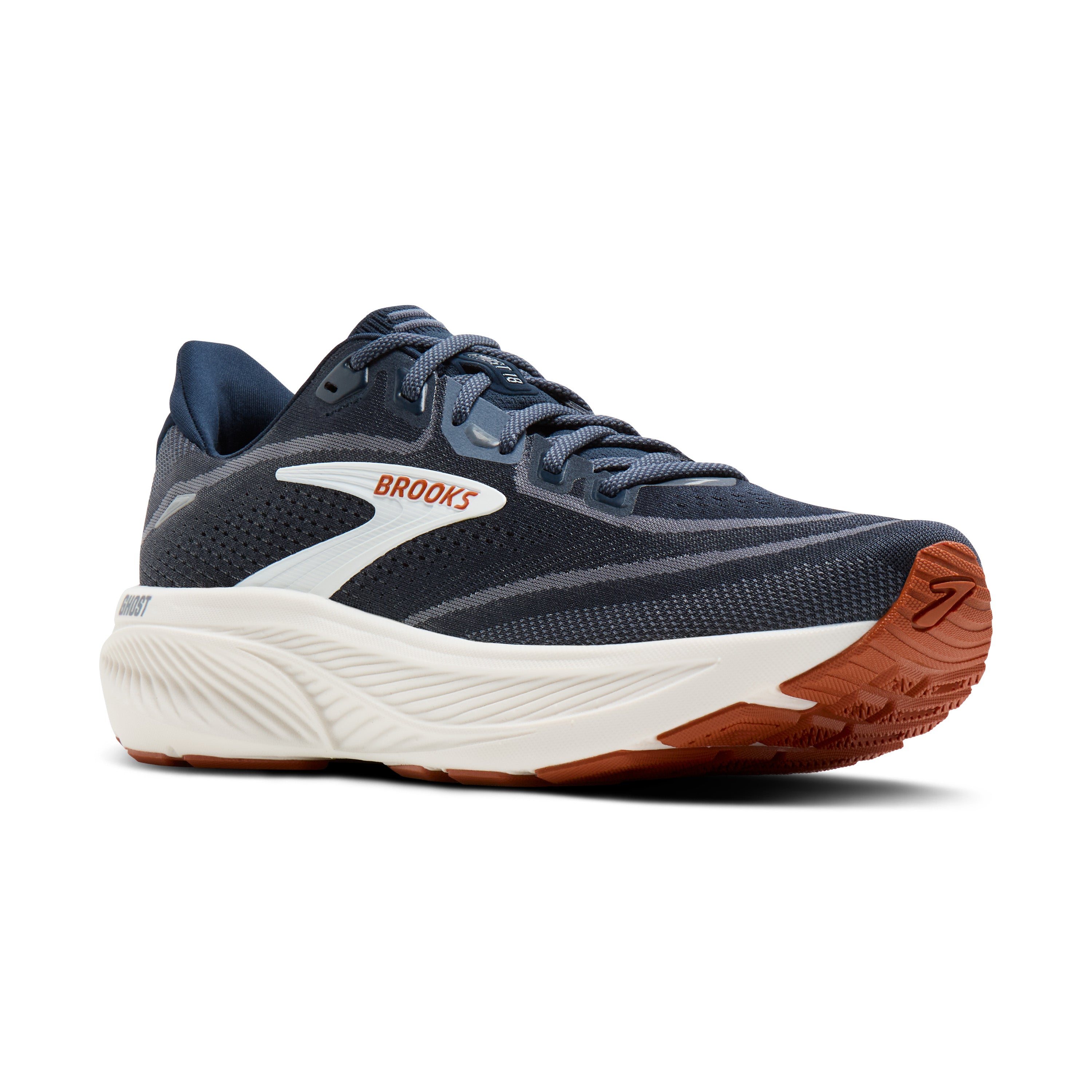 Brooks Ghost 18 Men's Running Shoes Navy Blazer Red