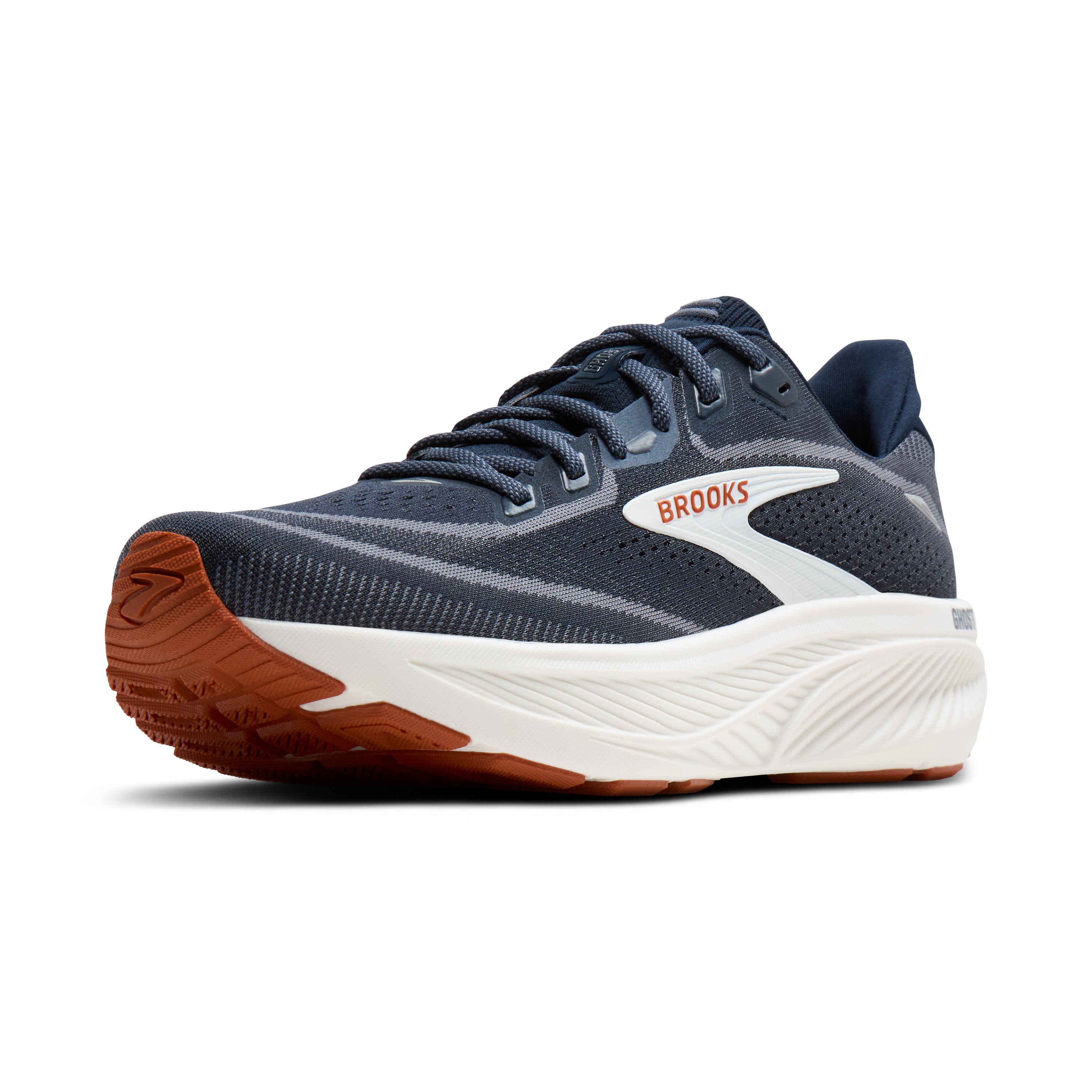 Brooks Ghost 18 Men's Running Shoes Navy Blazer Red