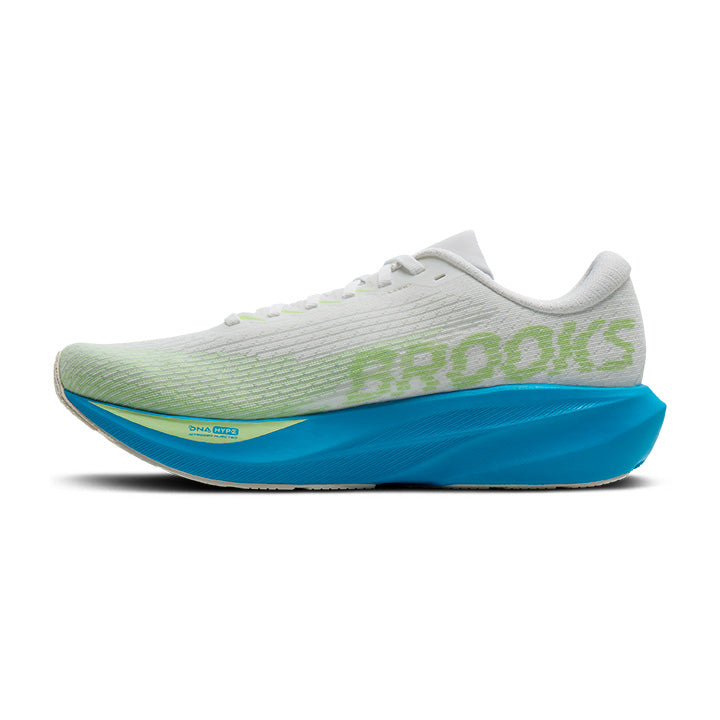 Brooks Ghost Amp Men's Running Shoes White Blue Green