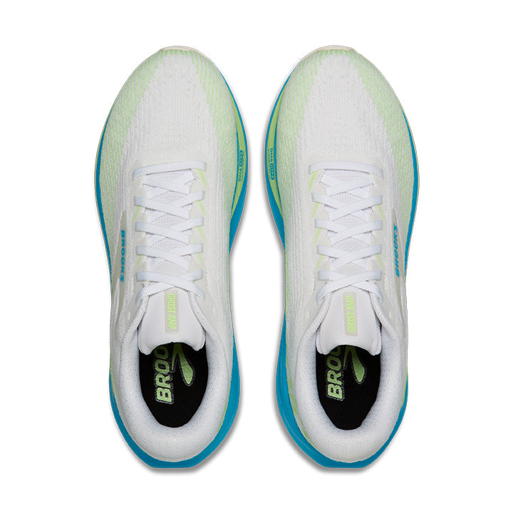 Brooks Ghost Amp Men's Running Shoes White Blue Green