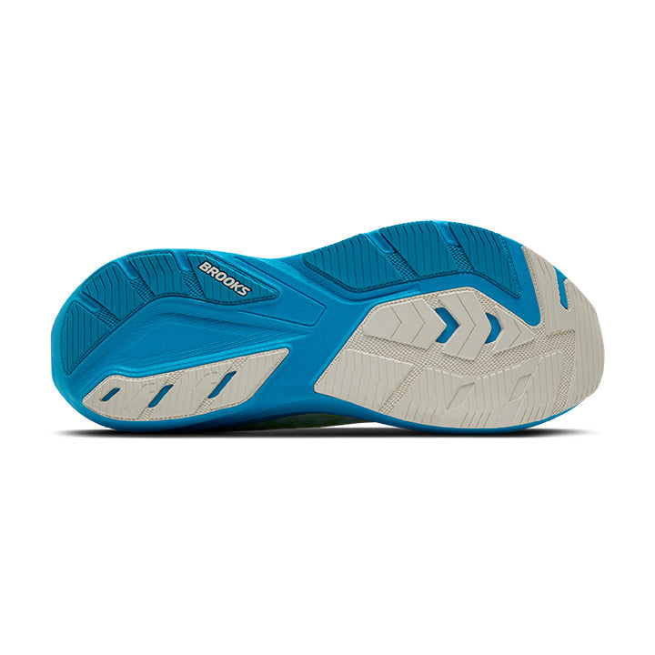 Brooks Ghost Amp Men's Running Shoes White Blue Green