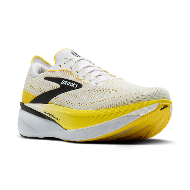Brooks Hyperion Max 4 Men's Running Shoes White Cyber Yellow