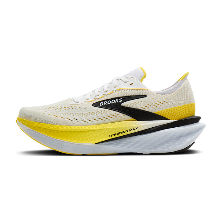 Brooks Hyperion Max 4 Men's Running Shoes White Cyber Yellow