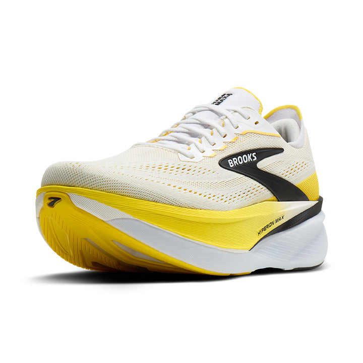 Brooks Hyperion Max 4 Men's Running Shoes White Cyber Yellow