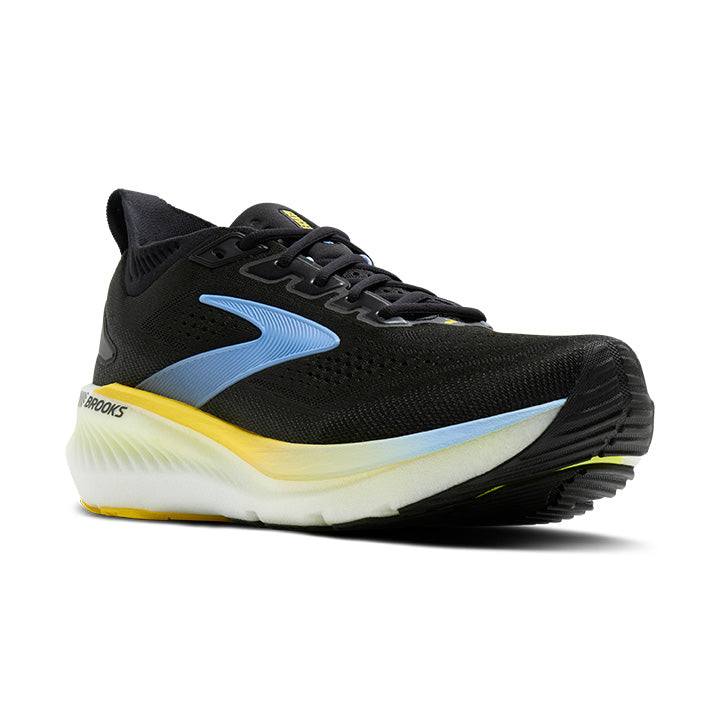 Brooks Glycerin GTS 23 Men's Running Shoes Black Yellow Nightlife
