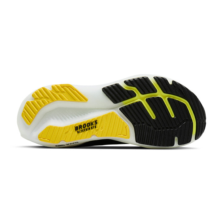 Brooks Glycerin GTS 23 Men's Running Shoes Black Yellow Nightlife