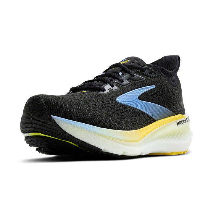 Brooks Glycerin GTS 23 Men's Running Shoes Black Yellow Nightlife