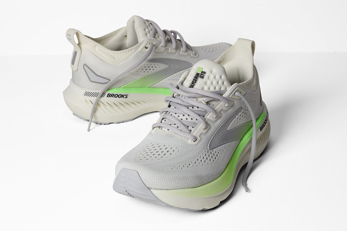 Brooks Glycerin GTS 23 Men's Running Shoes Grey Green